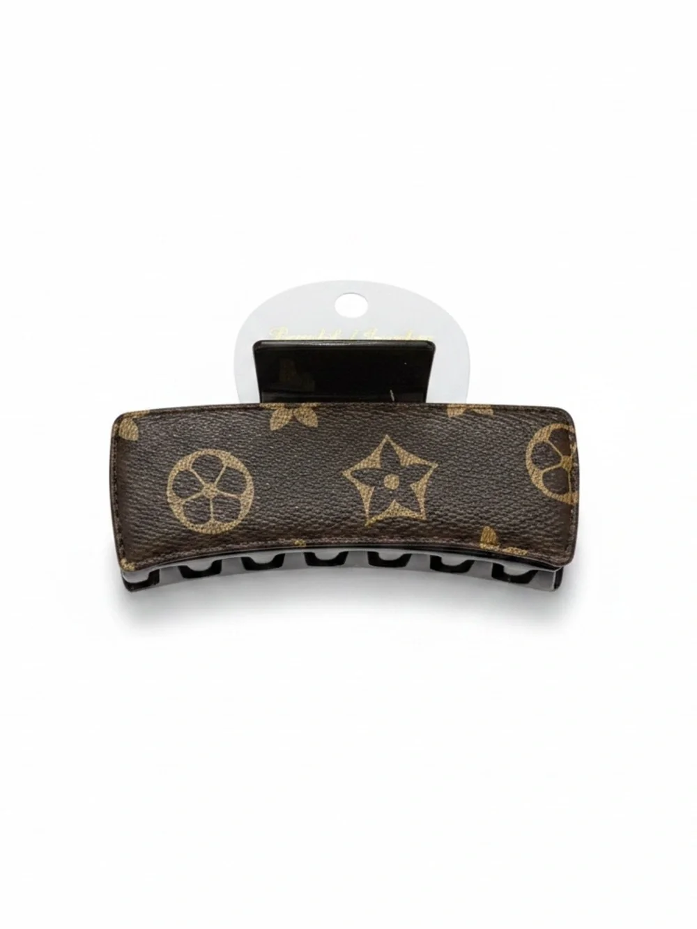 NWT Novelty Inspired Monogram Padded Hair Claw Clip Luxury Inspo Coquette Girl